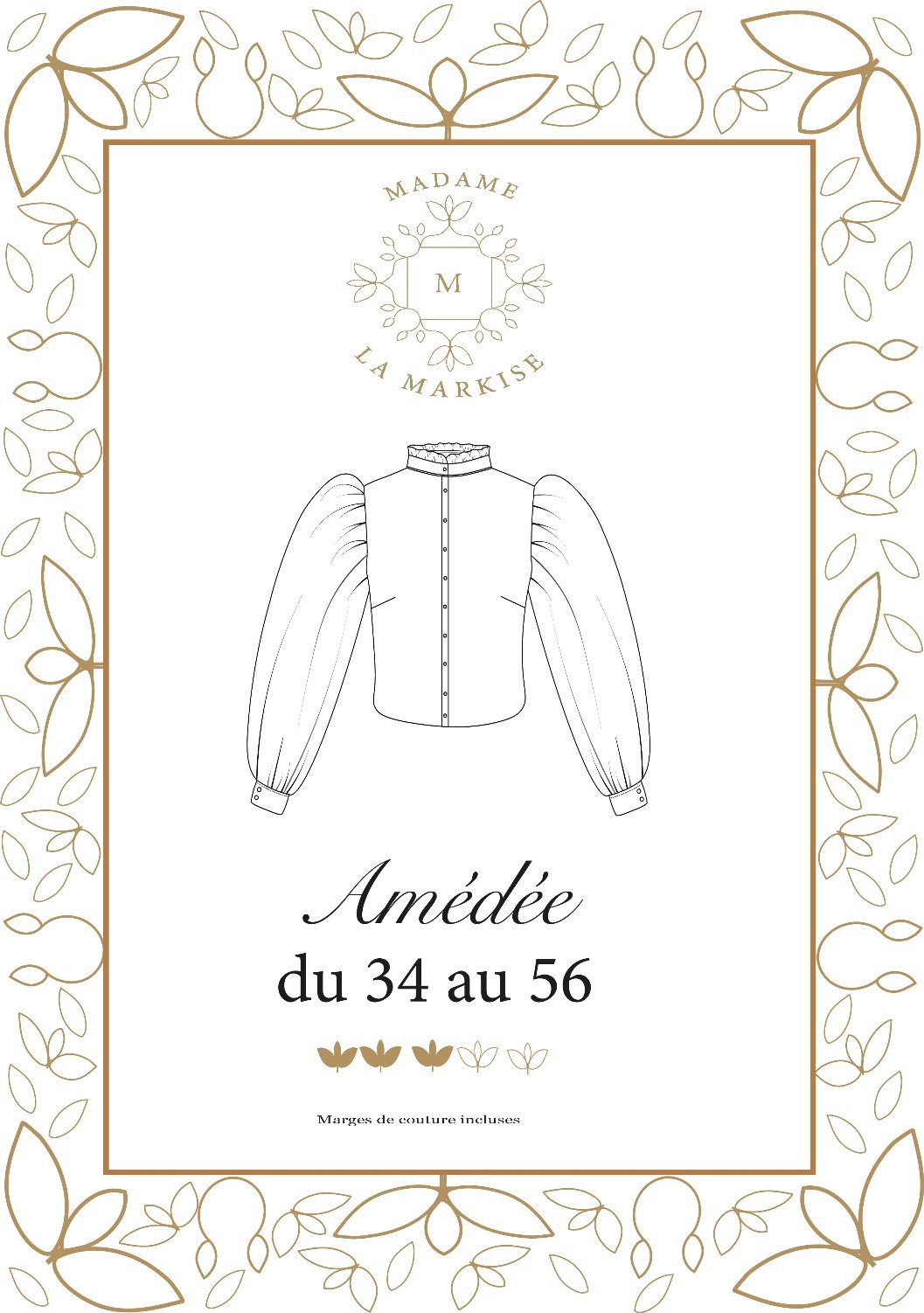 Patron couture Chemise/Blouse Amédée - Format PDF