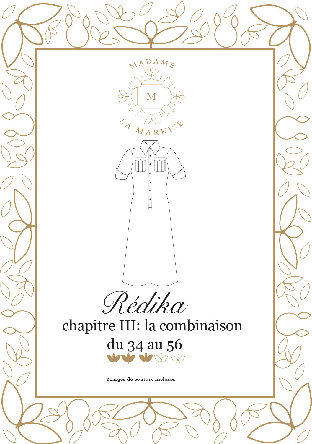 Patron couture: REDIKA, chapitre III : La combinaison  - Format PDF