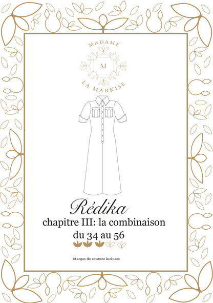 Patron couture: REDIKA, chapitre III : La combinaison  - Format PDF