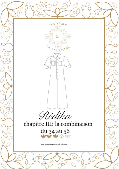 Patron couture: REDIKA, chapitre III : La combinaison - Pochette